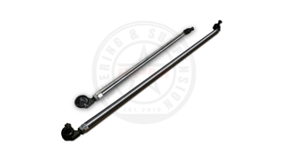 Jeep Wrangler JK 1 Ton Aluminum Tie Rod and Drag Link Stock Location Under Knuckle No Clamp RPM Steering