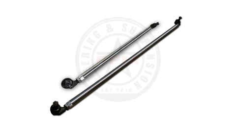 TJ to JK Axle conversion 1 Ton Aluminum Tie Rod and Drag Link Stock Location Under Knuckle No Clamp RPM Steering