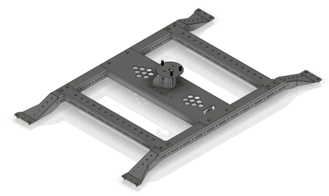 Motobed 5-Lug Tire Carrier Rack for Jeep JT Gladiator Replacement Bed Motobilt