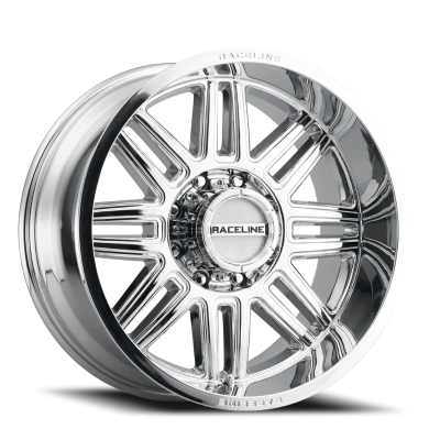 Aluminum Wheels 18x9 Split 948C Chrome -12 Offset 5 on 139.7 Bolt Pattern 106.5 Bore Raceline