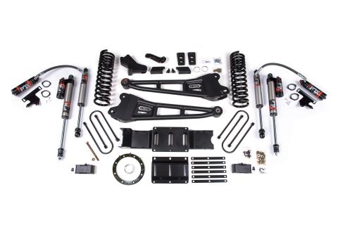 4 Inch Lift Kit w/ Radius Arm Ram 3500 19-23 4WD Gas Without Factory Rear Overload Leaf Fox 2.5 Performance Elite