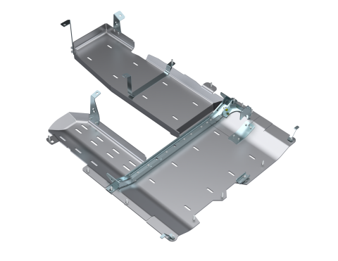 JLU T-Case/Fuel Skid/ DPF Only -  4 Door 3.0L Diesel Aluminum Artec Industries