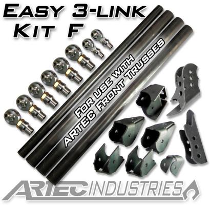 Easy 3 Link Kit F for Artec Trusses Yes Outside Frame Dodge Front Driver Rear Passenger Artec Industries