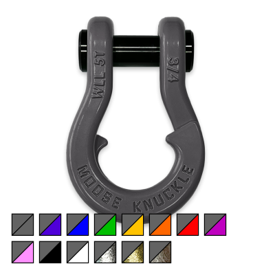 Jowl Recovery Split Shackle 3/4 Gun Gray Moose Knuckle Offroad