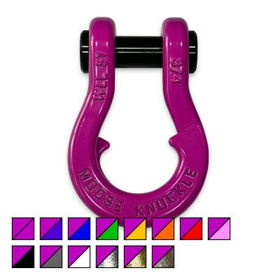Jowl Recovery Split Shackle 3/4 Pogo Pink Moose Knuckle Offroad