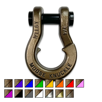 Jowl Recovery Split Shackle 3/4 Buff Bronze Moose Knuckle Offroad