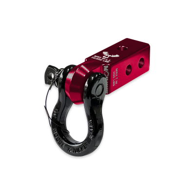 B'oh 3/4 Spin Pin Shackle and Mohawk 2.0 Receiver Combo Red Rum / Black Hole Moose Knuckle Offroad