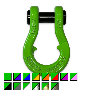 Jowl Recovery Split Shackle 3/4 Sublime Green Moose Knuckle Offroad