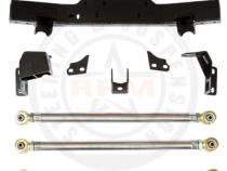 JLU Bolt In 3 Link Front &amp;amp; Double Triangulated 4 Link Rear Long Arm Upgrade Factory Axles no Upgrade RPM Steering
