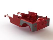 Jeep TJ 4 Inch Stretch Cut Corners 97-06 Wrangler TJ Bare Steel Pair Motobilt