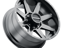 Aluminum Wheels 20x10 Stryker 954M Milled-Dimples Satin Black -19 Offset 5 on 127 Bolt Pattern 78.1 Bore Raceline