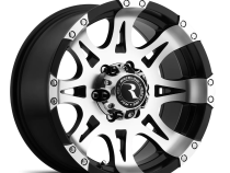 Aluminum Wheels 17x9 Raptor 982 Machined Black 0 Offset 5 on 139.7 Bolt Pattern 106.5 Bore Raceline