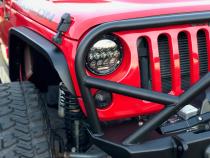 Aluminum Crusher 2 Inch Front Fenders for Jeep JK / JKU Motobilt