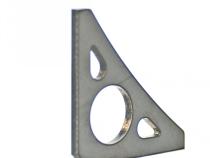 Two Tear Gusset 3x3 Inch Steel Motobilt