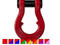 Jowl Recovery Split Shackle 3/4 Flame Red Moose Knuckle Offroad