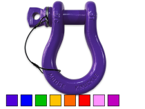 B'oh Recovery Spin Pin Shackle 3/4 Black Hole Moose Knuckle Offroad